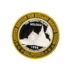 .999 Silver Sam Boyd's Las Vegas, Nevada $10 Casino Gaming Token Limited Edition