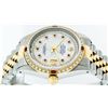 Image 6 : Rolex Mens Two Tone 14KT Yellow Gold Ruby and Diamond Datejust Wristwatch