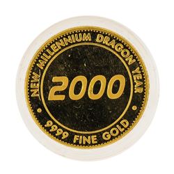 2000 Poh Kong Mint .9999 Fine Gold New Millennium Dragon Gold Coin