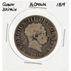 1819 Great Britain 1/2 Crown Silver Coin
