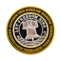 .999 Silver New York New York Hotel & Casino $10 Casino Limited Edition Gaming T