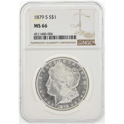 1879-S $1 Morgan Silver Dollar Coin NGC MS66