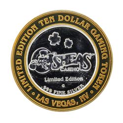 .999 Silver Osheas Casino $10 Casino Gaming Token Limited Edition