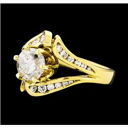 18KT Yellow Gold 1.86ctw Diamond Ring
