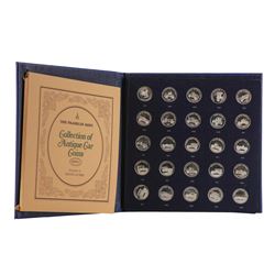 Franklin Mint Collection of Antique Car Coins 1st Edition Sterling Silver Proof