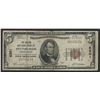 Image 1 : 1929 $5 National Bank Note of Pittsburgh Pennsylvania Charter #6301