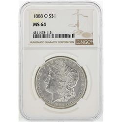 1888-O $1 Morgan Silver Dollar Coin NGC MS64