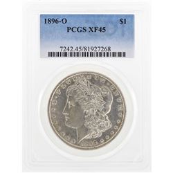 1896-O $1 Morgan Silver Dollar Coin PCGS XF45