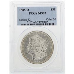 1885-O $1 Morgan Silver Dollar Coin PCGS MS63