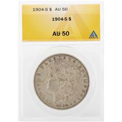 1904-S $1 Morgan Silver Dollar Coin ANACS AU 50