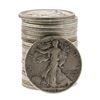 Image 1 : (20) Assorted 1916-1946 Circulated Silver Walking Liberty Half Dollar Coins