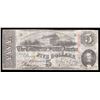 Image 1 : 1863 $5 The Confederate States of America Note