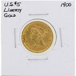 1900 $5 Liberty Head Half Eagle Gold Coin
