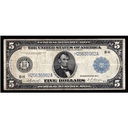 1914 $5 Large Size Federal Reserve Note