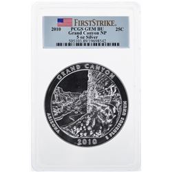 2010 ATB Grand Canyon 5 oz Silver Coin PCGS GEM BU