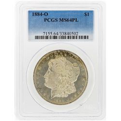 1884-O $1 Morgan Silver Dollar PCGS Graded MS64PL
