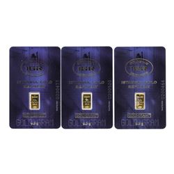 Set of (3) 0.5 Gram Istanbul Gold Refinery Cards
