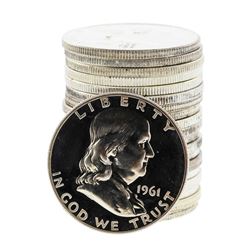 Roll of (20) Assorted Proof Franklin Half Dollar Silver Coins