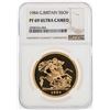 Image 1 : 1984 Great Britain 5 Sovereign Gold Coin NGC PF69 Ultra Cameo