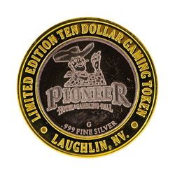 .999 Silver Pioneer Hotel & Gambling Hall $10 Casino Limited Edition Gaming Toke