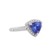 Image 1 : 14KT White Gold 1.79ct Tanzanite and Diamond Ring