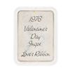 Image 2 : 1976 Hamilton Mint Valentines Day Silver Ingot