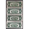 Image 2 : Lot of (4) 1953/A/B/C $2 Legal Tender Notes