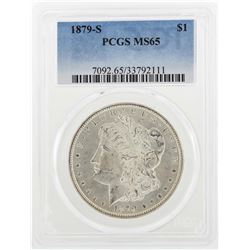 1879-S $1 Morgan Silver Dollar Coin PCGS MS65