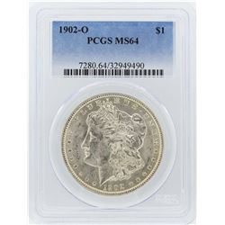 1902-O $1 Morgan Silver Dollar Coin PCGS MS64