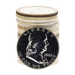 Roll of (20) Assorted Proof Franklin Half Dollar Silver Coins