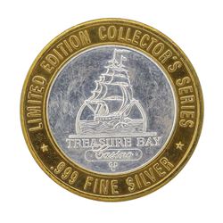 .999 Silver Treasure Bay Casino $10 Casino Gaming Token Limited Edition