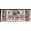Image 1 : 1800's $5 The Haggerstown Bank Maryland Obsolete Bank Note