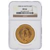 Image 1 : 1908 NM $20 Saint Gaudens Double Eagle Gold Coin NGC MS66
