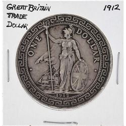 1912 Great Britain Silver Trade Dollar Coin