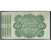 Image 2 : 1870's $5 State of Louisiana Baby Bond Obsolete Note