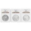 Image 1 : Set of (3) $1 American Silver Eagle Coins NGC MS69