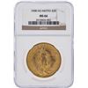 Image 1 : 1908 NM $20 Saint Gaudens Double Eagle Gold Coin NGC MS66
