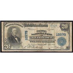 1902 $20 PB Pacific National Bank of San Francisco National Bank Note