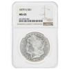 Image 1 : 1879-S $1 Morgan Silver Dollar Coin NGC MS65
