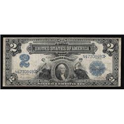 1899 $2 Mini Porthole Silver Certificate Note