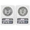 Image 2 : Set of 1986-1987 $1 American Silver Eagle Coins NGC MS69