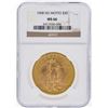 Image 1 : 1908 NM $20 Saint Gaudens Double Eagle Gold Coin NGC MS66