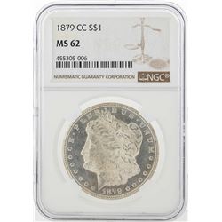1879-CC $1 Morgan Silver Dollar Coin NGC MS62