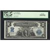 Image 1 : 1899 $2 Mini Porthole Silver Certificate PCGS Very Fine 35PPQ