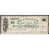 Image 1 : 1872 $10 State of South Carolina Revenue Bond Scrip