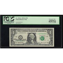 1988A $1 Federal Reserve Note PCGS Extremely Fine 45PPQ Courtesy Autograph