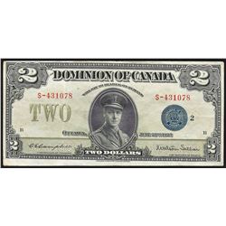 1923 $2 Dominion of Canada Bank Note