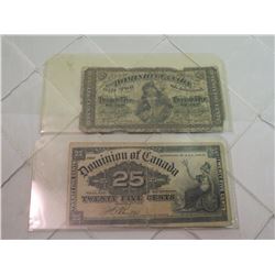 2 x 25 Cent Bills