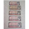 Image 1 : 5 x 1954 $2 Bills