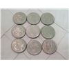 Image 1 : 9 x $1 Coins